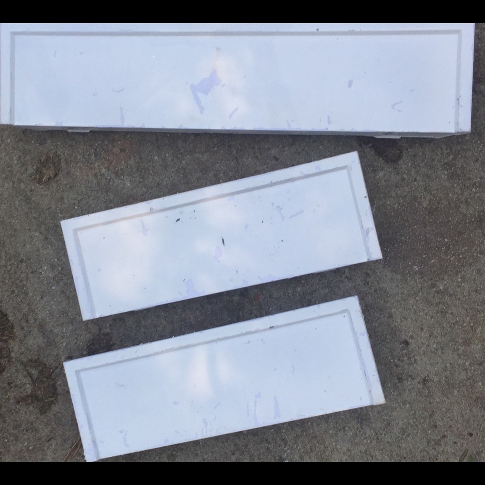 Whites floating shelves